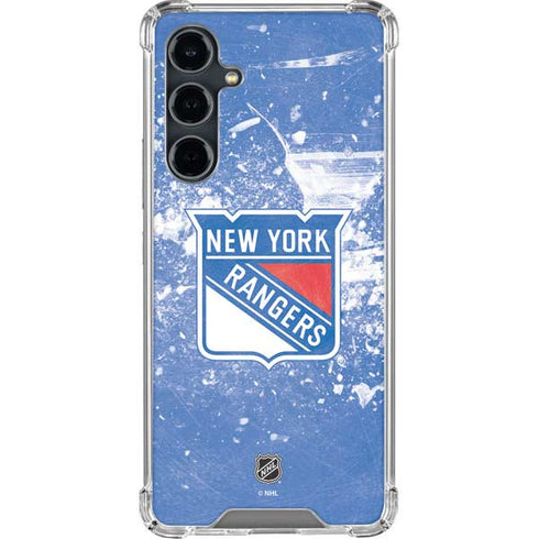NHL New York Rangers Frozen Galaxy S23 FE Clear Case